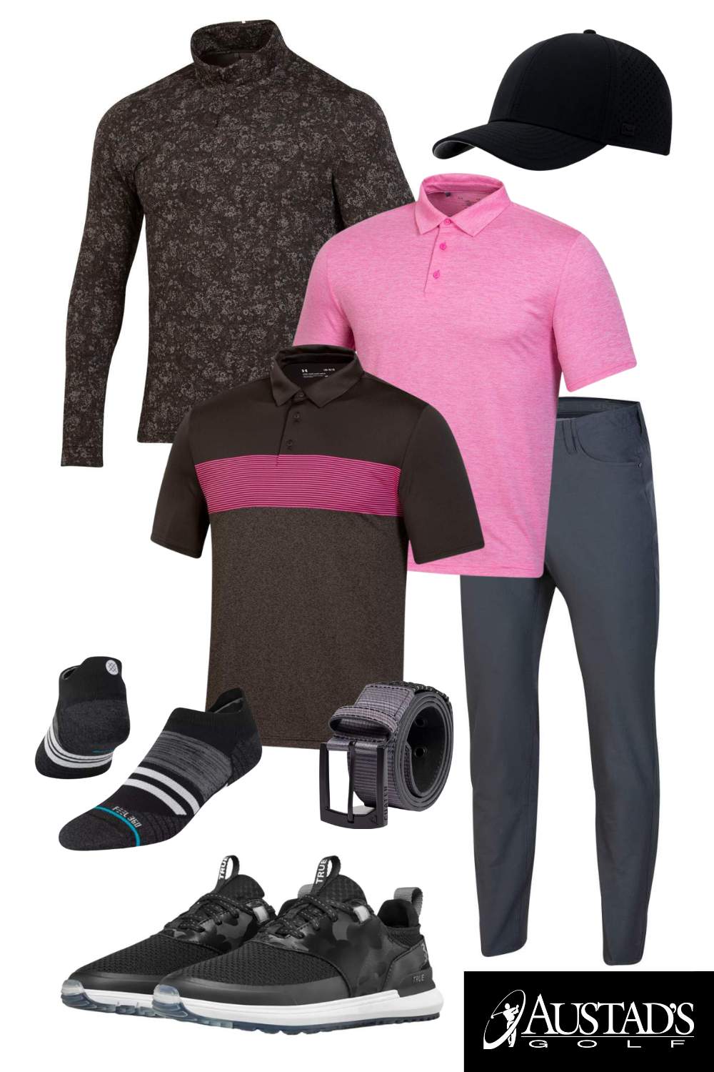 Under Armour Men's Punch of Pink Golf Outfit 2023