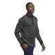 Adidas Men's Essentials Heathered Long Sleeve Polo 2023 - Black