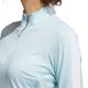 Adidas Women's Sun Protection Primegreen Long Sleeve Golf Shirt - White/Halo Mint