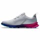 FootJoy Men's Fuel Sport White/Pink Golf Shoe -Previous Season Style 55455