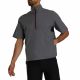 FootJoy Men's HydroLite X Short Sleeve Rain Shirt - Charcoal/Black