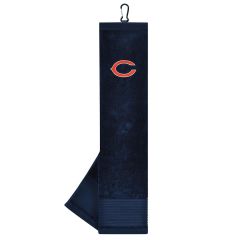 Team Effort NFL Chicago Bears Face/Club Tri-Fold Embroidered Towel