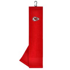 Team Effort NFL Kansas City Chiefs Face/Club Tri-Fold Embroidered Towel