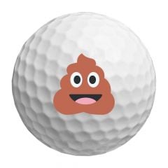 Poop Emoji Golf Balls