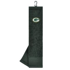 Team Effort NFL Green Bay Packers Face/Club Tri-Fold Embroidered Towel
