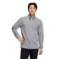 Adidas Men's Primegreen Pocket Quarter-Zip Pullover - Grey