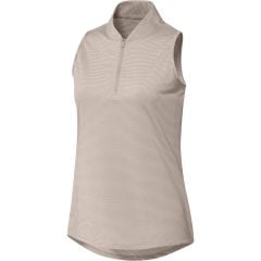 Adidas Women's 2023 Two Color Ottoman Polo - Taupe