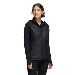 Adidas Women's Sport Performance Recycled Polyester Quilted Full-Zip Jacket - Black