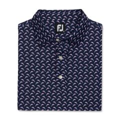 FootJoy Men's 2022 Leaping Dolphins Polo - Navy/Lavender