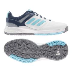 Adidas Women's EQT White/Hazy Sky Spikeless Golf Shoe 