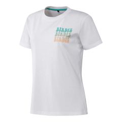 Adidas Women's Birdie Graphic White T-Shirt