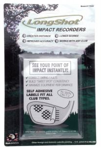 Long Shot Golf Impact Tape
