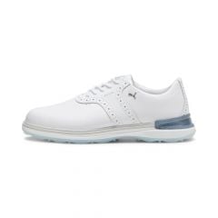 Puma Men's Avant Spikeless Golf Shoe 24 - White/Ash Gray/Icy Blue