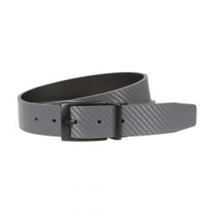 Nike Men's Carbon Fiber Reversible Belt - Dark Gray/Black