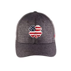 Black Clover USA Flag Heather Fitted Hat