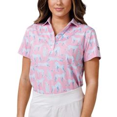 Waggle Women's Electric Leopard Polo 2023