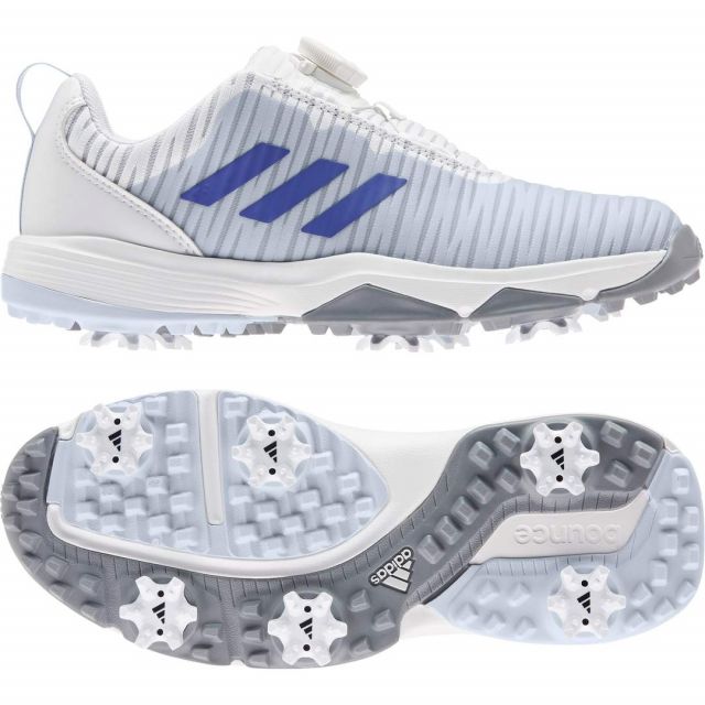 Adidas Junior CodeChaos Boa Golf Shoe - White/Blue