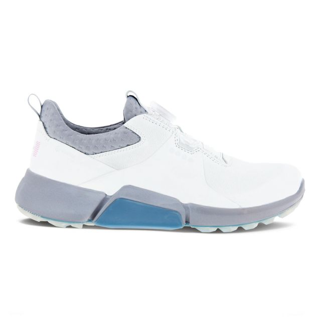 ECCO Women's Biom H4 BOA Golf Shoe - White/Silver Grey
