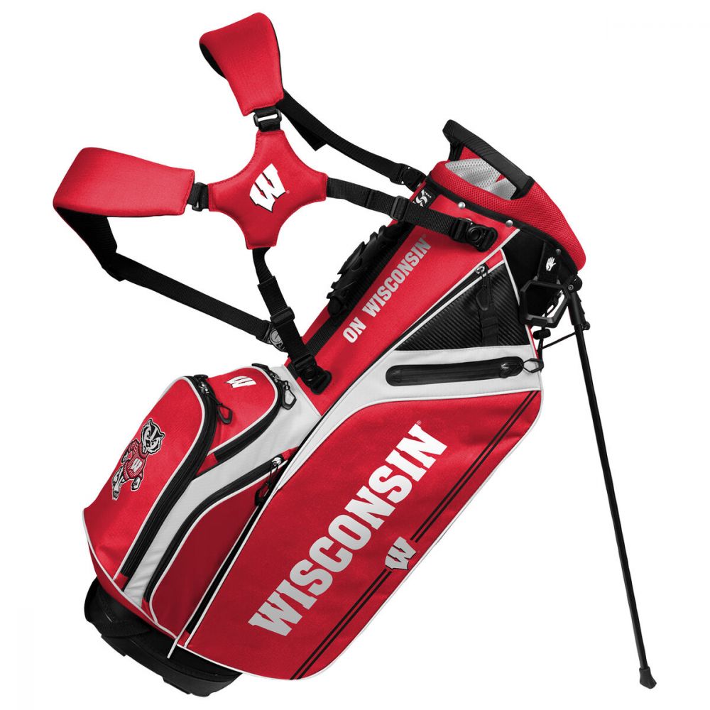 Team Effort NCAA Wisconsin Badgers Caddie Carry Hybrid Golf Bag