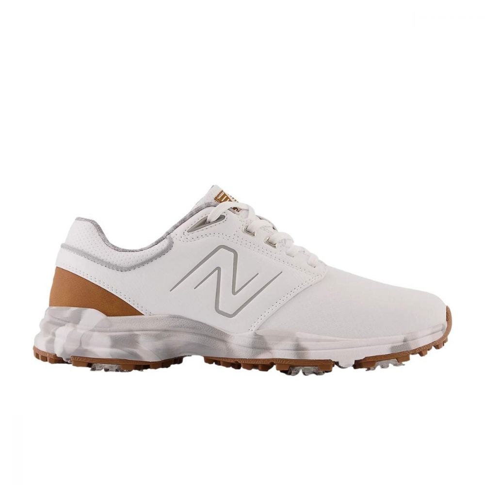 New Balance Men's Golf Shoe - White/Brown