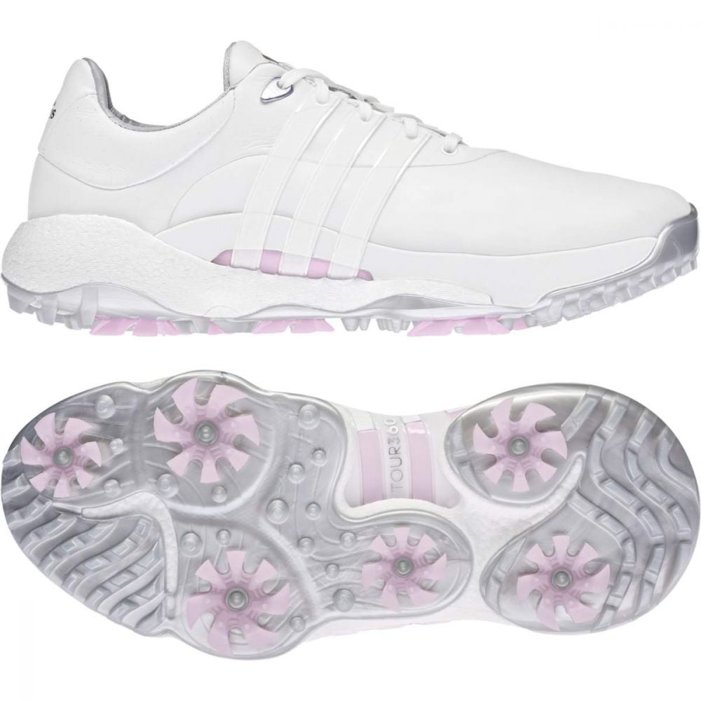 Adidas Women's 2022 Tour360 Infinity Golf Shoe - White/Pink