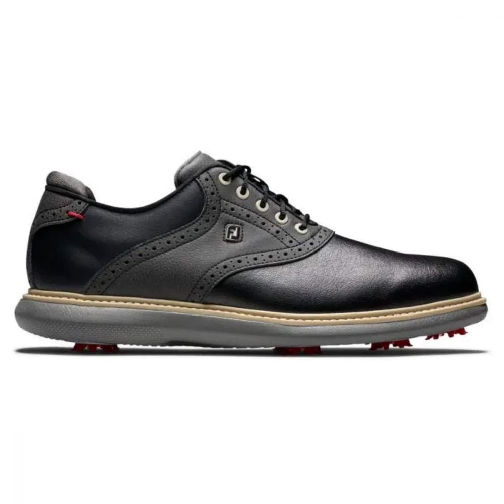 FootJoy Men's Traditions Golf Shoe -  Black 57904