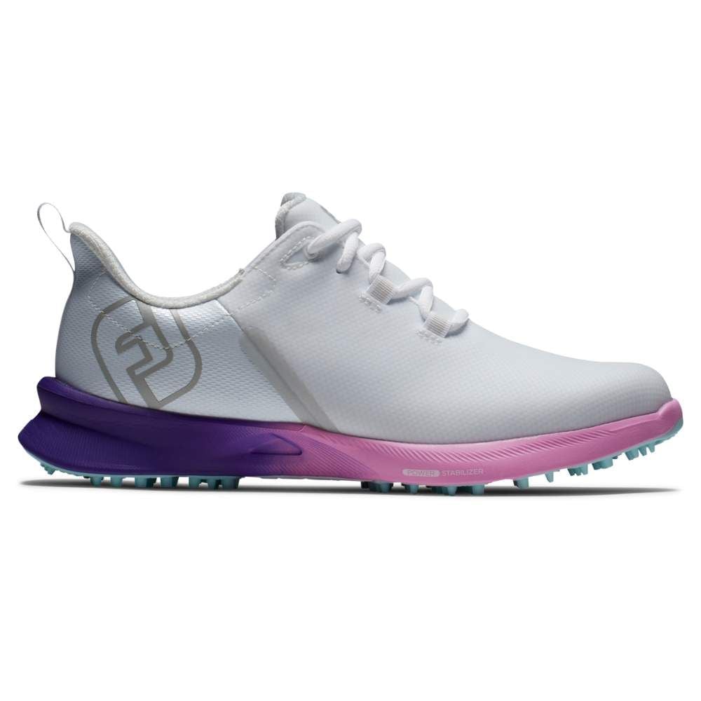 FootJoy Women's Fuel Sport White/Purple Golf Shoe - Previous Season Style 90547