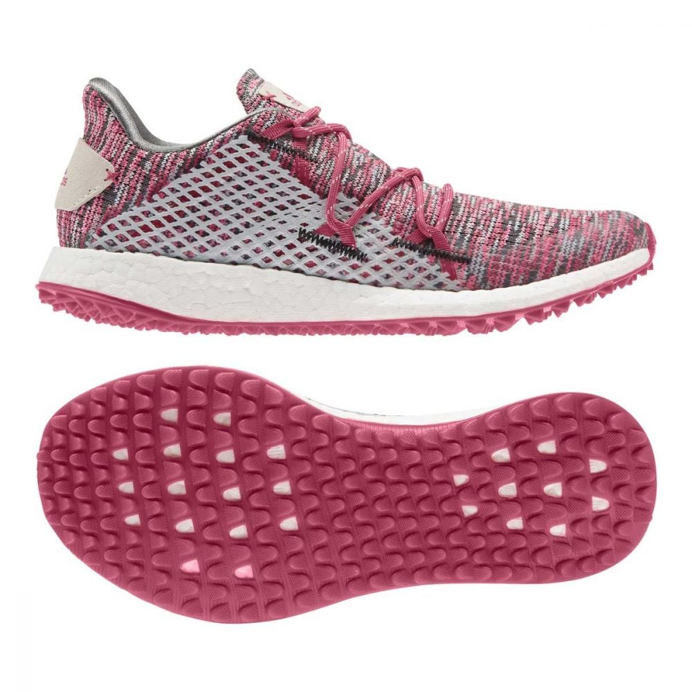 Adidas Women's Crossknit DPR Grey/Wild Pink Spikeless Golf Shoe