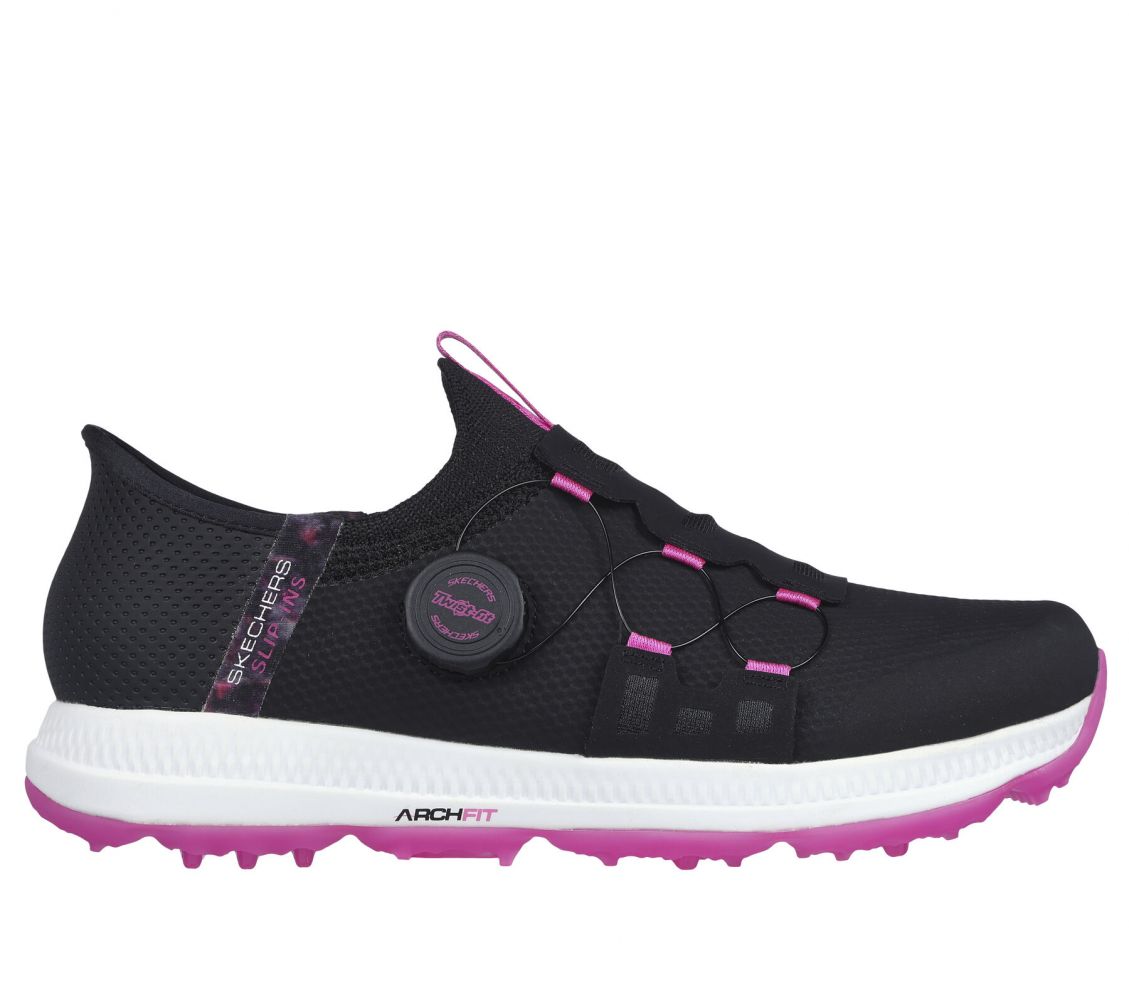 Skechers Women's Slip-ins: GO GOLF Elite 5 Golf Shoe - Black/Pink