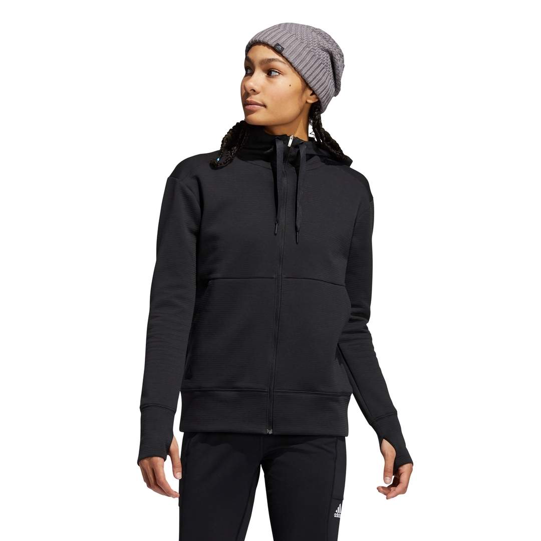 Adidas Women's Go-To Primegreen COLD.RDY Full-Zip Hoodie - Black